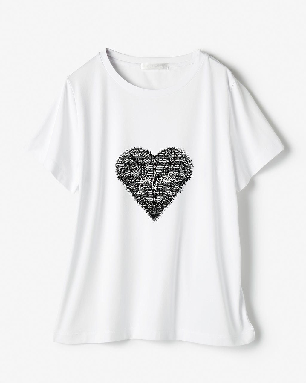 【ドゥクラッセ/DoCLASSE】のコットン混・グラフィックTシャツ インテリア・キッズ・メンズ・レディースファッション・服の通販 founy(ファウニー) 　ファッション　Fashion　レディースファッション　Fashion for Women　トップス・カットソー　Cut & Sew Tops　シャツ・ブラウス・オフィスカジュアル　Elegant Blouses & Button-Ups　ロングTシャツ・Tシャツ　Longline T-Shirts & Tees　カットソー・ベーシックTシャツ　Cut-and-Sewn Tops / Stretch Tees & Basics　新作・新入荷　New Arrivals / New In　カットソー　Cut and Sewn Top　グラフィック　Graphic, Graphic Design　プリント　Print, Printed Pattern　メタリック　Metallic, Shiny Finish　モノトーン　Monotone, Black and White　人気　Popular, Best Seller　ホワイトxブラック|ID: prp329100004985551 ipo3291000000037345405