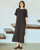 【ドゥクラッセ/DoCLASSE】のSARARI Air・サイドプリーツドレス 大人の最旬トレンドファッション＆コーディネート founy(ファウニー) ファッション Fashion レディースファッション Fashion for Women ワンピース Dresses フォーマル・パーティードレス・結婚式用ドレス Elegant & Casual Dresses スリーブ Sleeve, Long Sleeve / Short Sleeve ハーフ Half, Half-Length プリーツ Pleats, Pleated ポケット Pocket, Pocket Detail 無地 Plain, Solid Color リボン Ribbon, Bow 新作・新入荷 New Arrivals / New In 夏 Summer thumbnail チャコール|ID: prp329100004985556 ipo3291000000037345453
