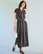 【ドゥクラッセ/DoCLASSE】のSARARI Air・シャツワンピース 大人の最旬トレンドファッション＆コーディネート founy(ファウニー) ファッション Fashion レディースファッション Fashion for Women ワンピース Dresses シャツワンピース / 1枚で着映えコーデ Shirt Dresses カシュクール Wrap Design ドレープ Drape, Draping Fabric なめらか Smooth, Silky Texture フォルム Silhouette, Form フロント Front, Front Design ブラウジング Blouson Silhouette, Cinched Waist 無地 Plain, Solid Color 新作・新入荷 New Arrivals / New In 夏 Summer thumbnail チャコール|ID: prp329100004985557 ipo3291000000037345458