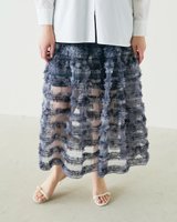【ドゥクラッセ/DoCLASSE】のチュールジャカード・フレアスカート 大人の最旬トレンドファッション＆コーディネート founy(ファウニー) ファッション Fashion レディースファッション Fashion for Women スカート Skirts Aライン・フレアスカート A-Line & Flared Skirts インド Indian Textile ジャカード／ジャガード Jacquard, Woven Pattern チュール Tulip, Tulip Motif フレア Flare, Flared ロマンティック Romantic, Feminine Style 夏 Summer 春 Spring S/S・春夏 SS, Spring/Summer, Warm Season |ID:prp329100004987882