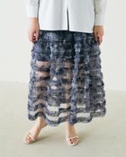 【ドゥクラッセ/DoCLASSE】のチュールジャカード・フレアスカート 大人の最旬トレンドファッション＆コーディネート founy(ファウニー) ファッション Fashion レディースファッション Fashion for Women スカート Skirts Aライン・フレアスカート A-Line & Flared Skirts インド Indian Textile ジャカード／ジャガード Jacquard, Woven Pattern チュール Tulip, Tulip Motif フレア Flare, Flared ロマンティック Romantic, Feminine Style 夏 Summer 春 Spring S/S・春夏 SS, Spring/Summer, Warm Season thumbnail ネイビー|ID: prp329100004987882 ipo3291000000037366117