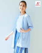 【ドゥクラッセ/DoCLASSE】のUVニット・着流しカーディガン 大人の最旬トレンドファッション＆コーディネート founy(ファウニー) ファッション Fashion レディースファッション Fashion for Women トップス・カットソー Cut & Sew Tops ニット Knit Tops & Sweaters カーディガン・羽織り Layered Style Cardigans カーディガン Cardigan, Knitwear ヨーク Yoke, Yoke Design 夏 Summer 春 Spring S/S・春夏 SS, Spring/Summer, Warm Season thumbnail ペールブルー|ID: prp329100004992397 ipo3291000000037388389