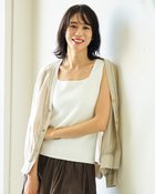 【ドゥクラッセ/DoCLASSE】の総針ニット・スクエアネックインナー 大人の最旬トレンドファッション＆コーディネート founy(ファウニー) ファッション Fashion レディースファッション Fashion for Women トップス・カットソー Cut & Sew Tops ニット Knit Tops & Sweaters インナー Innerwear カーディガン Cardigan, Knitwear スクエア Square, Square Shape セーター Sweater, Knitwear ラップ Wrap, Wrap Design エレガント 上品 Elegant thumbnail オフホワイト|ID: prp329100004992403 ipo3291000000037388430