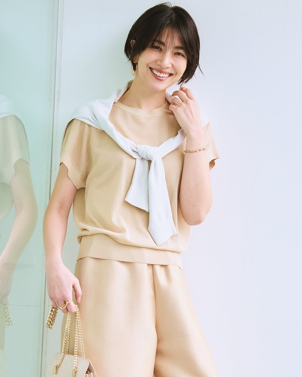 【ドゥクラッセ/DoCLASSE】のスパークリングニット・フレンチトップス 大人の最旬トレンドファッション＆コーディネート founy(ファウニー) 　ファッション　Fashion　レディースファッション　Fashion for Women　トップス・カットソー　Cut & Sew Tops　ニット　Knit Tops & Sweaters　新作・新入荷　New Arrivals / New In　セーター　Sweater, Knitwear　バランス　Balance, Style Balance　フレンチ　French, French Style　 other-1|ID: prp329100004993226 ipo3291000000037396530