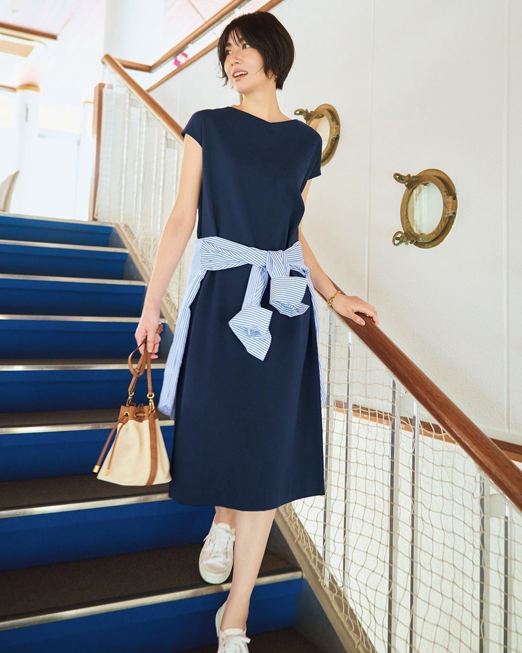 【ドゥクラッセ/DoCLASSE】のコットンポンチ・Iラインワンピース 大人の最旬トレンドファッション＆コーディネート founy(ファウニー) 　ファッション　Fashion　レディースファッション　Fashion for Women　ワンピース　Dresses　新作・新入荷　New Arrivals / New In　なめらか　Smooth, Silky Texture　アクセサリー　Fashion Accessories　シンプル　Simple, Minimal　スリーブ　Sleeve, Long Sleeve / Short Sleeve　フレンチ　French, French Style　夏　Summer　春　Spring　S/S・春夏　SS, Spring/Summer, Warm Season　 other-1|ID: prp329100004993233 ipo3291000000037396576