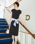 【ドゥクラッセ/DoCLASSE】のコットンポンチ・Iラインワンピース 大人の最旬トレンドファッション＆コーディネート founy(ファウニー) ファッション Fashion レディースファッション Fashion for Women ワンピース Dresses 新作・新入荷 New Arrivals / New In なめらか Smooth, Silky Texture アクセサリー Fashion Accessories シンプル Simple, Minimal スリーブ Sleeve, Long Sleeve / Short Sleeve フレンチ French, French Style 夏 Summer 春 Spring S/S・春夏 SS, Spring/Summer, Warm Season thumbnail ブラック|ID: prp329100004993233 ipo3291000000037396579
