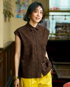 【ドゥクラッセ/DoCLASSE】のカットワークコットン・ノースリーブシャツ 大人の最旬トレンドファッション＆コーディネート founy(ファウニー) ファッション Fashion レディースファッション Fashion for Women トップス・カットソー Cut & Sew Tops キャミソール&ノースリーブ Camisoles & Sleeveless Tops シャツ・ブラウス・オフィスカジュアル Elegant Blouses & Button-Ups 新作・新入荷 New Arrivals / New In ノースリーブ Sleeveless, No-Sleeve フェミニン Feminine, Girly ワーク Workwear, Utility Style エレガント 上品 Elegant thumbnail ダークブラウン|ID: prp329100004993239 ipo3291000000037396629