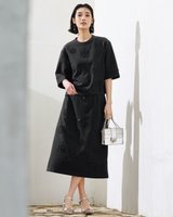 【ドゥクラッセ/DoCLASSE】のストレッチダブルクロス・ビジュースカート 大人の最旬トレンドファッション＆コーディネート founy(ファウニー) ファッション Fashion レディースファッション Fashion for Women セットアップ Matching Sets スカート・ミニ/ミディ/マキシ Skirts / Mini, Midi & Maxi Skirts 新作・新入荷 New Arrivals / New In サマー Summer, Summer Style サークル Circle, Round Design セットアップ Set-Up, Coordinated Outfit ビジュー Bijou, Jewel-like Accent ボックス Boxy, Box Shape |ID:prp329100004993250