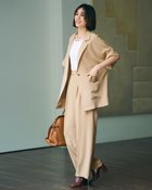 【ドゥクラッセ/DoCLASSE】のブリーズクロス・タックワイドパンツ 大人の最旬トレンドファッション&コーディネート founy(ファウニー) ファッション Fashion レディースファッション Fashion for Women パンツ Pants & Trousers 新作・新入荷 New Arrivals / New In ジャケット Jacket, Outerwear ワイド Wide, Wide Fit thumbnail ベージュ|ID: prp329100004993253 ipo3291000000037396690