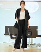 【ドゥクラッセ/DoCLASSE】のブリーズクロス・タックワイドパンツ 大人の最旬トレンドファッション&コーディネート founy(ファウニー) ファッション Fashion レディースファッション Fashion for Women パンツ Pants & Trousers 新作・新入荷 New Arrivals / New In ジャケット Jacket, Outerwear ワイド Wide, Wide Fit thumbnail ブラック|ID: prp329100004993253 ipo3291000000037396692