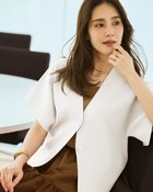 【ドゥクラッセ/DoCLASSE】のビスコースニット・カーディガンジャケット オフホワイト|ID: prp329100004993262 ipo3291000000037396735