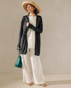 【ドゥクラッセ/DoCLASSE】のUVスラブ・ロングフーディ 大人の最旬トレンドファッション＆コーディネート founy(ファウニー) ファッション Fashion レディースファッション Fashion for Women アウター Coat / Outerwear Collection レディースジャケット・軽アウター Jackets 新作・新入荷 New Arrivals / New In おすすめ Recommended / Our Picks アウトドア Outdoor Clothing ジャケット Jacket, Outerwear ビーチ Beach, Seaside ポケット Pocket, Pocket Detail thumbnail ブラック|ID: prp329100004993263 ipo3291000000037396740