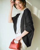 【ドゥクラッセ/DoCLASSE】のシアードライニット・ドルマンボレロ 大人の最旬トレンドファッション＆コーディネート founy(ファウニー) ファッション Fashion レディースファッション Fashion for Women トップス・カットソー Cut & Sew Tops ニット Knit Tops & Sweaters カーディガン・羽織り Layered Style Cardigans 新作・新入荷 New Arrivals / New In カーディガン Cardigan, Knitwear シアー Sheer, See-Through thumbnail ブラック|ID: prp329100004993264 ipo3291000000037396750