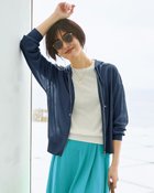 【ドゥクラッセ/DoCLASSE】のスパークリングニット・ジップパーカー 大人の最旬トレンドファッション＆コーディネート founy(ファウニー) ファッション Fashion レディースファッション Fashion for Women トップス・カットソー Cut & Sew Tops ニット Knit Tops & Sweaters カーディガン・羽織り Layered Style Cardigans レディースパーカー・カジュアルフーディー Casual Hoodies & Sweatshirts 新作・新入荷 New Arrivals / New In カーディガン Cardigan, Knitwear コンパクト Compact, Small Size バランス Balance, Style Balance thumbnail ネイビー|ID: prp329100004993269 ipo3291000000037396774