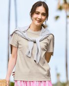 【ドゥクラッセ/DoCLASSE】のコットンスムース・ストーン付きコンパクトT 大人の最旬トレンドファッション＆コーディネート founy(ファウニー) ファッション Fashion レディースファッション Fashion for Women トップス・カットソー Cut & Sew Tops シャツ・ブラウス・オフィスカジュアル Elegant Blouses & Button-Ups ロングTシャツ・Tシャツ Longline T-Shirts & Tees カットソー・ベーシックTシャツ Cut-and-Sewn Tops / Stretch Tees & Basics 新作・新入荷 New Arrivals / New In なめらか Smooth, Silky Texture カットソー Cut and Sewn Top コンパクト Compact, Small Size ストーン Stone, Gem-Like モチーフ Motif, Design Theme thumbnail ライトグレー|ID: prp329100004993272 ipo3291000000037396788