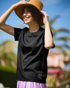 【ドゥクラッセ/DoCLASSE】のコットンスムース・ストーン付きコンパクトT 大人の最旬トレンドファッション＆コーディネート founy(ファウニー) ファッション Fashion レディースファッション Fashion for Women トップス・カットソー Cut & Sew Tops シャツ・ブラウス・オフィスカジュアル Elegant Blouses & Button-Ups ロングTシャツ・Tシャツ Longline T-Shirts & Tees カットソー・ベーシックTシャツ Cut-and-Sewn Tops / Stretch Tees & Basics 新作・新入荷 New Arrivals / New In なめらか Smooth, Silky Texture カットソー Cut and Sewn Top コンパクト Compact, Small Size ストーン Stone, Gem-Like モチーフ Motif, Design Theme thumbnail ブラック|ID: prp329100004993272 ipo3291000000037396789