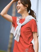 【ドゥクラッセ/DoCLASSE】のコットンスムース・ストーン付きコンパクトT 大人の最旬トレンドファッション＆コーディネート founy(ファウニー) ファッション Fashion レディースファッション Fashion for Women トップス・カットソー Cut & Sew Tops シャツ・ブラウス・オフィスカジュアル Elegant Blouses & Button-Ups ロングTシャツ・Tシャツ Longline T-Shirts & Tees カットソー・ベーシックTシャツ Cut-and-Sewn Tops / Stretch Tees & Basics 新作・新入荷 New Arrivals / New In なめらか Smooth, Silky Texture カットソー Cut and Sewn Top コンパクト Compact, Small Size ストーン Stone, Gem-Like モチーフ Motif, Design Theme thumbnail テラコッタ|ID: prp329100004993272 ipo3291000000037396790
