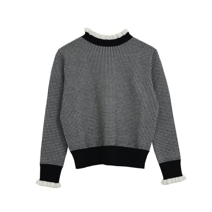 【アクアガレージ/aquagarage】のプチハイネックフリルニット インテリア・キッズ・メンズ・レディースファッション・服の通販 founy(ファニー) https://founy.com/ ファッション Fashion レディースファッション Fashion for Women トップス・カットソー Cut & Sew Tops ニット Knit Tops & Sweaters 送料無料 Free Shipping スリム Slim, Slim Fit セーター Sweater, Knitwear チェック Check, Plaid, Tartan トレンド Trend, Trending Now フリル Frill, Ruffle プチプライス・低価格 Affordable / Budget Price ランダム Random, Irregular |ID: prp329100003784922 ipo3291000000024906661