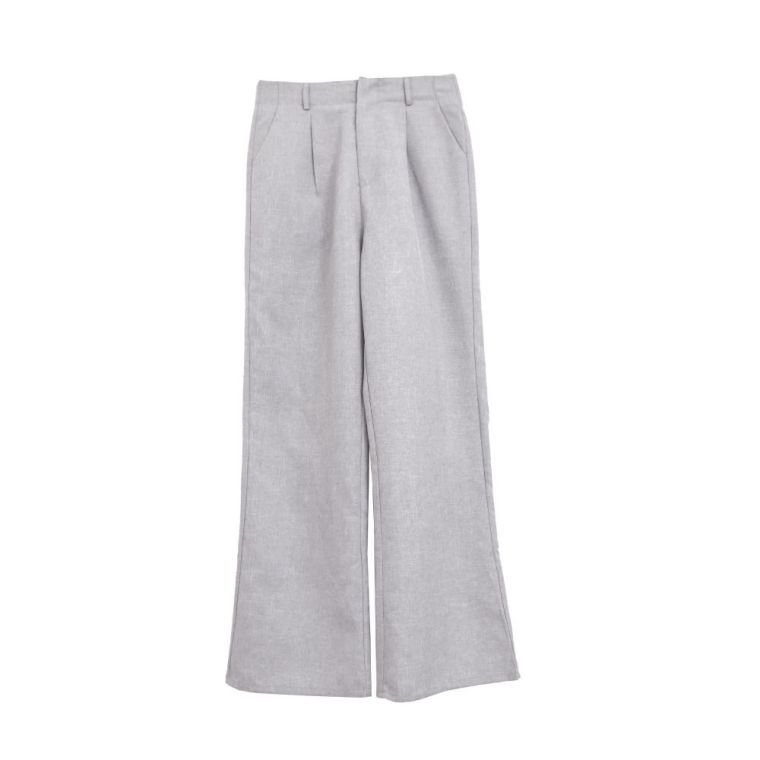 【アクアガレージ/aquagarage】のセミフレアパンツ インテリア・キッズ・メンズ・レディースファッション・服の通販 founy(ファニー) 　ファッション　Fashion　レディースファッション　Fashion for Women　パンツ　Pants & Trousers　送料無料　Free Shipping　プチプライス・低価格　Affordable / Budget Price　リネン　Linen, Linen Fabric　グレー|ID: prp329100003785014 ipo3291000000024907005