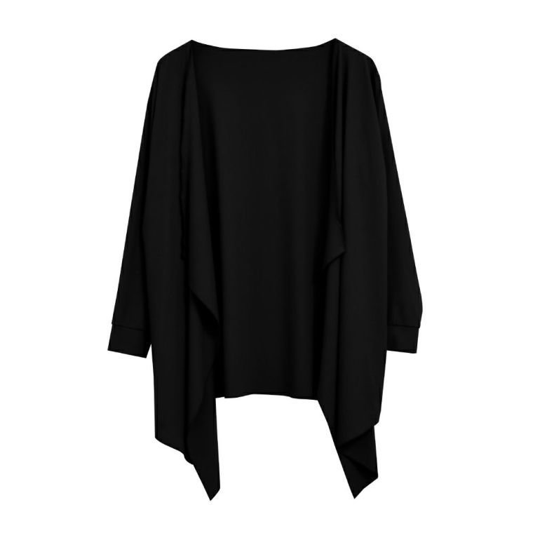 【アクアガレージ/aquagarage】の接触冷感ロングカーディガン インテリア・キッズ・メンズ・レディースファッション・服の通販 founy(ファニー) 　ファッション　Fashion　レディースファッション　Fashion for Women　トップス・カットソー　Cut & Sew Tops　カーディガン・羽織り　Layered Style Cardigans　送料無料　Free Shipping　カーディガン　Cardigan, Knitwear　プチプライス・低価格　Affordable / Budget Price　ロング　Long, Long-Length　ブラック|ID: prp329100003785033 ipo3291000000024907075