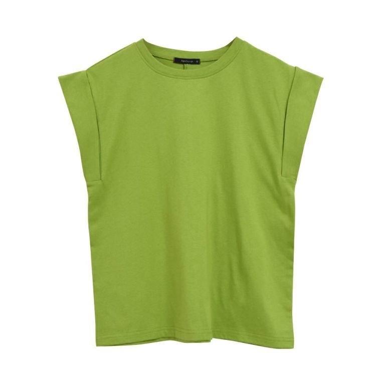 【アクアガレージ/aquagarage】のフレンチスリーブカットソー インテリア・キッズ・メンズ・レディースファッション・服の通販 founy(ファニー) 　ファッション　Fashion　レディースファッション　Fashion for Women　トップス・カットソー　Cut & Sew Tops　シャツ・ブラウス・オフィスカジュアル　Elegant Blouses & Button-Ups　ロングTシャツ・Tシャツ　Longline T-Shirts & Tees　カットソー・ベーシックTシャツ　Cut-and-Sewn Tops / Stretch Tees & Basics　送料無料　Free Shipping　カットソー　Cut and Sewn Top　スリーブ　Sleeve, Long Sleeve / Short Sleeve　バランス　Balance, Style Balance　フレンチ　French, French Style　プチプライス・低価格　Affordable / Budget Price　グリーン|ID: prp329100003785040 ipo3291000000024907108
