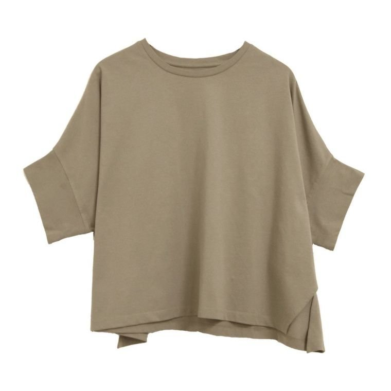 【アクアガレージ/aquagarage】のビックシルエットカットソー インテリア・キッズ・メンズ・レディースファッション・服の通販 founy(ファニー) 　ファッション　Fashion　レディースファッション　Fashion for Women　トップス・カットソー　Cut & Sew Tops　シャツ・ブラウス・オフィスカジュアル　Elegant Blouses & Button-Ups　ロングTシャツ・Tシャツ　Longline T-Shirts & Tees　カットソー・ベーシックTシャツ　Cut-and-Sewn Tops / Stretch Tees & Basics　送料無料　Free Shipping　カットソー　Cut and Sewn Top　シンプル　Simple, Minimal　プチプライス・低価格　Affordable / Budget Price　グレージュ|ID: prp329100003785066 ipo3291000000024907236
