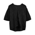 【アクアガレージ/aquagarage】のパンチングレースブラウス ブラック|ID: prp329100003785080 ipo3291000000024907290