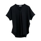 【アクアガレージ/aquagarage】の接触冷感キーネックカットソー ブラック|ID: prp329100003785096 ipo3291000000024907358