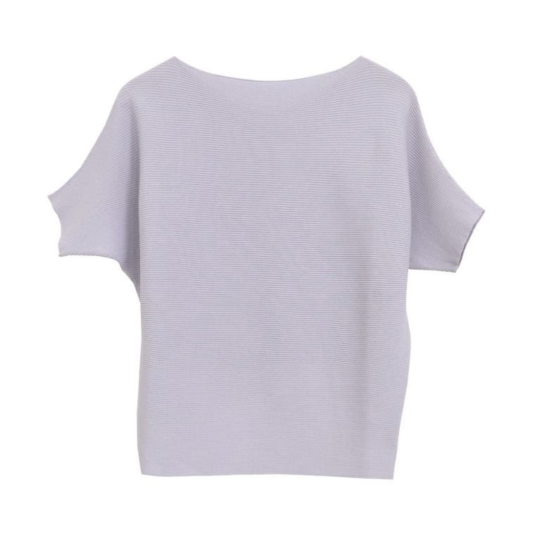 【アクアガレージ/aquagarage】のドルマンスリーブサマーニット インテリア・キッズ・メンズ・レディースファッション・服の通販 founy(ファニー) 　ファッション　Fashion　レディースファッション　Fashion for Women　トップス・カットソー　Cut & Sew Tops　ニット　Knit Tops & Sweaters　送料無料　Free Shipping　セーター　Sweater, Knitwear　プチプライス・低価格　Affordable / Budget Price　半袖　Short Sleeve, Half Sleeve　楽ちん　Easy Fit, Comfortable　ラベンダーグレー|ID: prp329100003785118 ipo3291000000024907450
