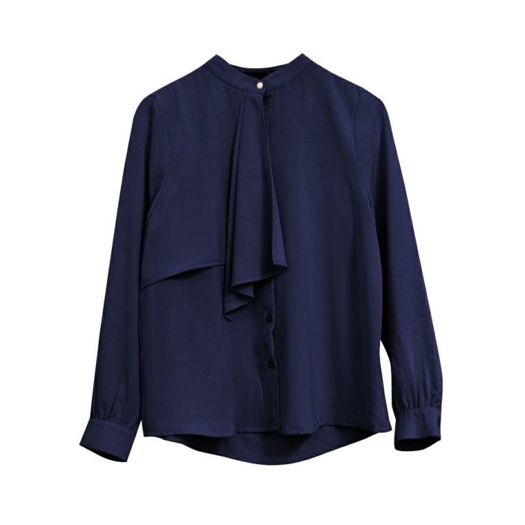 【アクアガレージ/aquagarage】のスカーフタイブラウス インテリア・キッズ・メンズ・レディースファッション・服の通販 founy(ファニー) 　ファッション　Fashion　レディースファッション　Fashion for Women　トップス・カットソー　Cut & Sew Tops　シャツ・ブラウス・オフィスカジュアル　Elegant Blouses & Button-Ups　送料無料　Free Shipping　プチプライス・低価格　Affordable / Budget Price　ネイビー|ID: prp329100003785136 ipo3291000000024907527