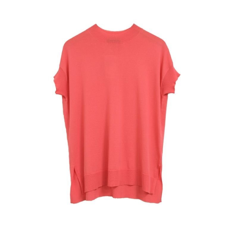 【アクアガレージ/aquagarage】の【最終値下げ価格】ロング丈サマーニットトップス インテリア・キッズ・メンズ・レディースファッション・服の通販 founy(ファニー) 　ファッション　Fashion　レディースファッション　Fashion for Women　トップス・カットソー　Cut & Sew Tops　ニット　Knit Tops & Sweaters　お家時間・ステイホーム　Stay Home / At Home　セーター　Sweater, Knitwear　フィット　Fit, Slim Fit　プチプライス・低価格　Affordable / Budget Price　ロング　Long, Long-Length　コーラルピンク|ID: prp329100003785141 ipo3291000000024907552