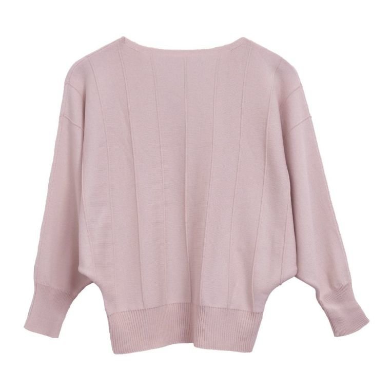 【アクアガレージ/aquagarage】のストライプドルマンニット インテリア・キッズ・メンズ・レディースファッション・服の通販 founy(ファニー) 　ファッション　Fashion　レディースファッション　Fashion for Women　トップス・カットソー　Cut & Sew Tops　ニット　Knit Tops & Sweaters　送料無料　Free Shipping　シンプル　Simple, Minimal　セーター　Sweater, Knitwear　プチプライス・低価格　Affordable / Budget Price　ピンクベージュ|ID: prp329100003785185 ipo3291000000024907729