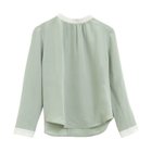 【アクアガレージ/aquagarage】のバイカラーギャザーブラウス ペールグリーン|ID: prp329100003785213 ipo3291000000024907854
