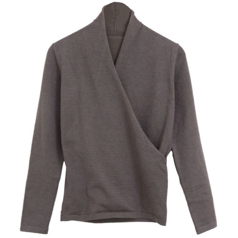 【アクアガレージ/aquagarage】のカシュクールニット インテリア・キッズ・メンズ・レディースファッション・服の通販 founy(ファニー) 　ファッション　Fashion　レディースファッション　Fashion for Women　トップス・カットソー　Cut & Sew Tops　ニット　Knit Tops & Sweaters　送料無料　Free Shipping　おすすめ　Recommended / Our Picks　セーター　Sweater, Knitwear　プチプライス・低価格　Affordable / Budget Price　チャコール|ID: prp329100003785244 ipo3291000000024907980