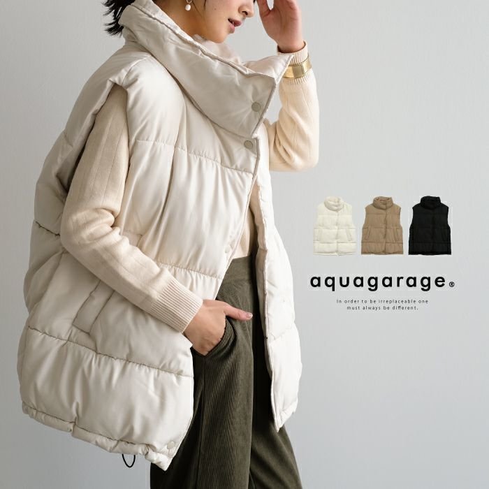 【アクアガレージ/aquagarage】の【最終値下げ価格】ファイバーダウンオーバーベスト インテリア・キッズ・メンズ・レディースファッション・服の通販 founy(ファニー) https://founy.com/ ファッション Fashion レディースファッション Fashion for Women アウター Coat / Outerwear Collection トップス・カットソー Cut & Sew Tops ベスト&ジレ / 重ね着スタイル Vests & Gilets プチプライス・低価格 Affordable / Budget Price マフラー Scarf, Muffler |ID: prp329100003785259 ipo3291000000034105688