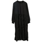 【アクアガレージ/aquagarage】の【最終値下げ価格】総柄細プリーツワンピース ブラック|ID: prp329100003785270 ipo3291000000033317082