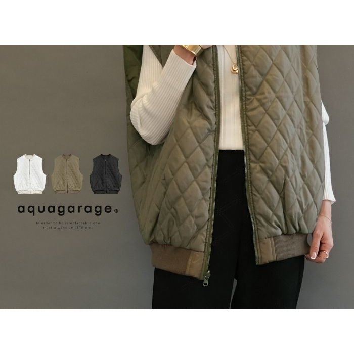 【アクアガレージ/aquagarage】の【最終値下げ価格】リバーシブル中綿ベスト 人気、トレンドファッション・服の通販 founy(ファニー) 　ファッション　Fashion　レディースファッション　Fashion for Women　アウター　Coat / Outerwear Collection　トップス・カットソー　Cut & Sew Tops　ベスト&ジレ / 重ね着スタイル　Vests & Gilets　キルティング　Quilted, Quilting　プチプライス・低価格　Affordable / Budget Price　ベスト　Vest, Waistcoat　ポケット　Pocket, Pocket Detail　リバーシブル　Reversible, Two-Sided　無地　Plain, Solid Color　 other-1|ID: prp329100003785283 ipo3291000000035647539