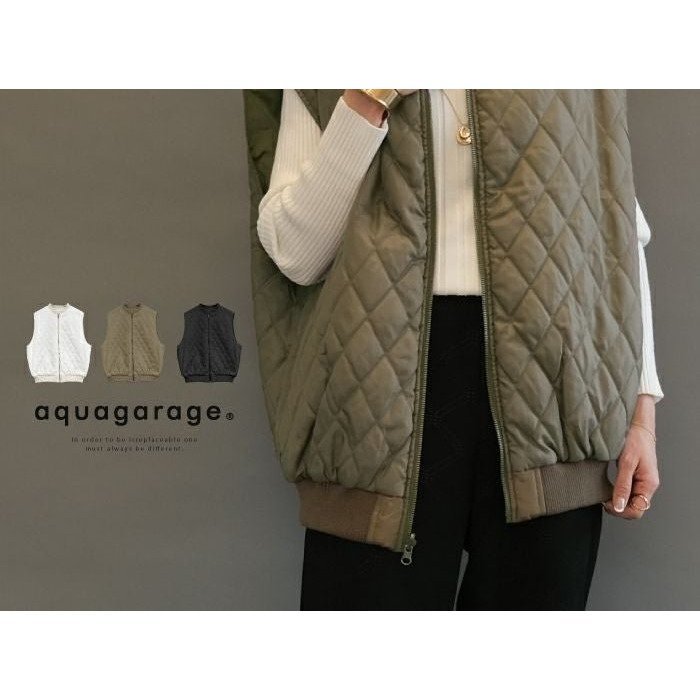 【アクアガレージ/aquagarage】の【最終値下げ価格】リバーシブル中綿ベスト インテリア・キッズ・メンズ・レディースファッション・服の通販 founy(ファニー) https://founy.com/ ファッション Fashion レディースファッション Fashion for Women アウター Coat / Outerwear Collection トップス・カットソー Cut & Sew Tops ベスト&ジレ / 重ね着スタイル Vests & Gilets キルティング Quilted, Quilting プチプライス・低価格 Affordable / Budget Price ベスト Vest, Waistcoat ポケット Pocket, Pocket Detail リバーシブル Reversible, Two-Sided 無地 Plain, Solid Color |ID: prp329100003785283 ipo3291000000036277033