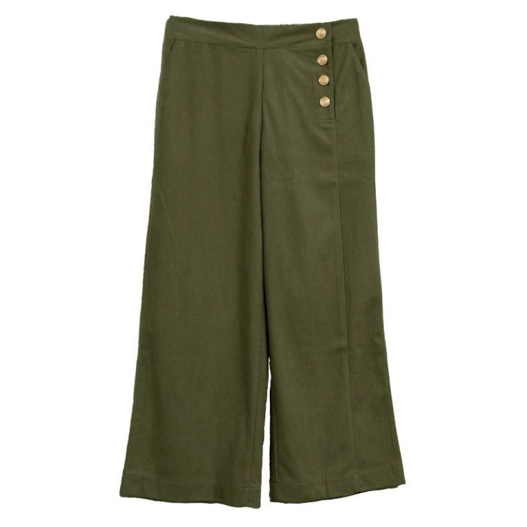 【アクアガレージ/aquagarage】の【最終値下げ価格】コーデュロイクロップド丈パンツ インテリア・キッズ・メンズ・レディースファッション・服の通販 founy(ファニー) 　ファッション　Fashion　レディースファッション　Fashion for Women　パンツ　Pants & Trousers　プチプライス・低価格　Affordable / Budget Price　カーキ|ID: prp329100003785295 ipo3291000000033317209
