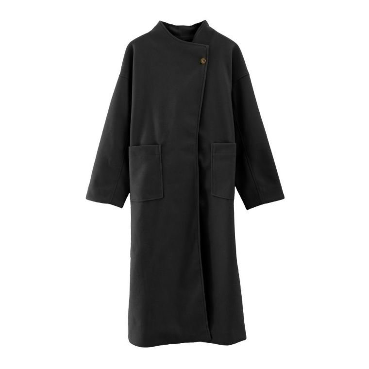 【アクアガレージ/aquagarage】のラップリバーコート インテリア・キッズ・メンズ・レディースファッション・服の通販 founy(ファニー) 　ファッション　Fashion　レディースファッション　Ladies' Fashion Online　アウター　Coat Outerwear　コート　Coats　送料無料　Free Shipping　プチプライス・低価格　Affordable　ブラック|ID: prp329100003785296 ipo3291000000032353883