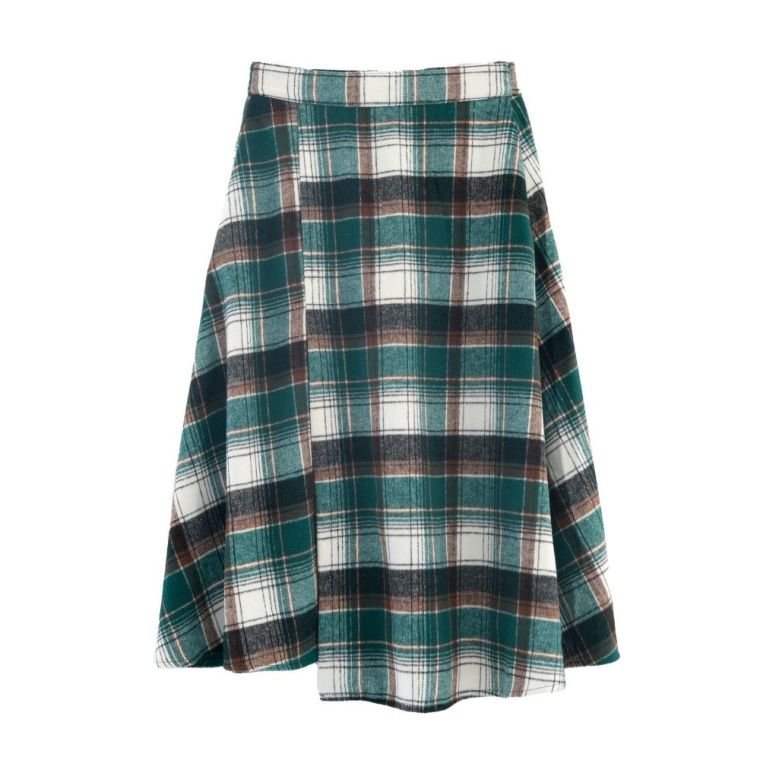 【アクアガレージ/aquagarage】の【最終値下げ価格】アシンメトリーチェックスカート インテリア・キッズ・メンズ・レディースファッション・服の通販 founy(ファニー) 　ファッション　Fashion　レディースファッション　Fashion for Women　スカート　Skirts　プチプライス・低価格　Affordable / Budget Price　エレガント 上品　Elegant　グリーン|ID: prp329100003785302 ipo3291000000033317235