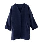 【アクアガレージ/aquagarage】の【最終値下げ価格】Vカラーショートシャギーコート ディープネイビー|ID: prp329100003785310 ipo3291000000033317312