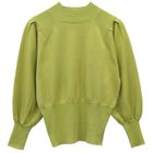 【アクアガレージ/aquagarage】のショルダータックニットトップス ライム|ID: prp329100003785345 ipo3291000000024908378