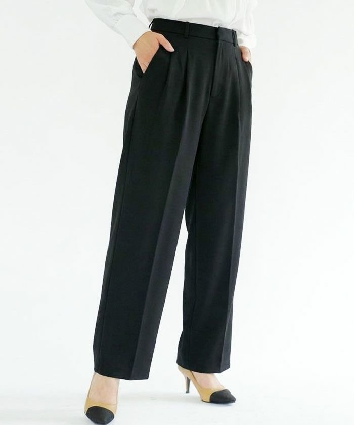 【アクアガレージ/aquagarage】のフロントタック入りワイドパンツ 人気、トレンドファッション・服の通販 founy(ファニー) 　ファッション　Fashion　レディースファッション　Fashion for Women　パンツ　Pants & Trousers　送料無料　Free Shipping　セレモニー　Ceremony　フロント　Front, Front Design　プチプライス・低価格　Affordable / Budget Price　ワイド　Wide, Wide Fit　 other-1|ID: prp329100003785357 ipo3291000000035647592