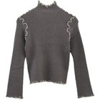 【アクアガレージ/aquagarage】のハイネックメローリブニット チャコール|ID: prp329100003785364 ipo3291000000024908463