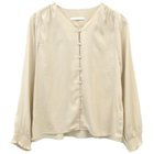 【アクアガレージ/aquagarage】の【最終値下げ価格】くるみボタンシャーリングブラウス ライトベージュ|ID: prp329100003785383 ipo3291000000024908544