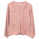 【アクアガレージ/aquagarage】の【最終値下げ価格】くるみボタンシャーリングブラウス サーモンピンク|ID: prp329100003785383 ipo3291000000024908545