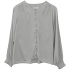 【アクアガレージ/aquagarage】の【最終値下げ価格】くるみボタンシャーリングブラウス グレー|ID: prp329100003785383 ipo3291000000024908546