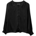 【アクアガレージ/aquagarage】の【最終値下げ価格】くるみボタンシャーリングブラウス クロ|ID: prp329100003785383 ipo3291000000024908547