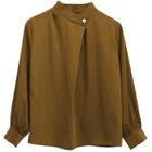 【アクアガレージ/aquagarage】のビジューパールボタンブラウス イエローオーカー|ID: prp329100003785390 ipo3291000000024908577